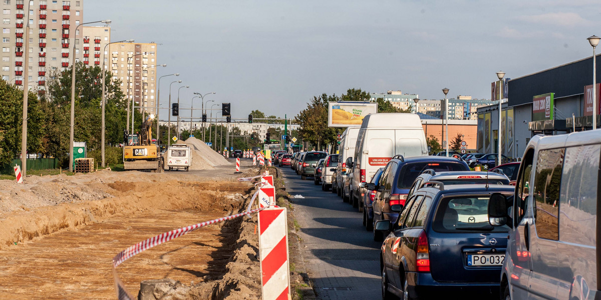 Remont na alejach Solidarnosci