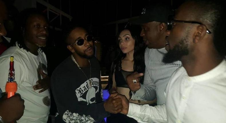 American superstar Omarion and Ghana's Bisa Kdei hang out