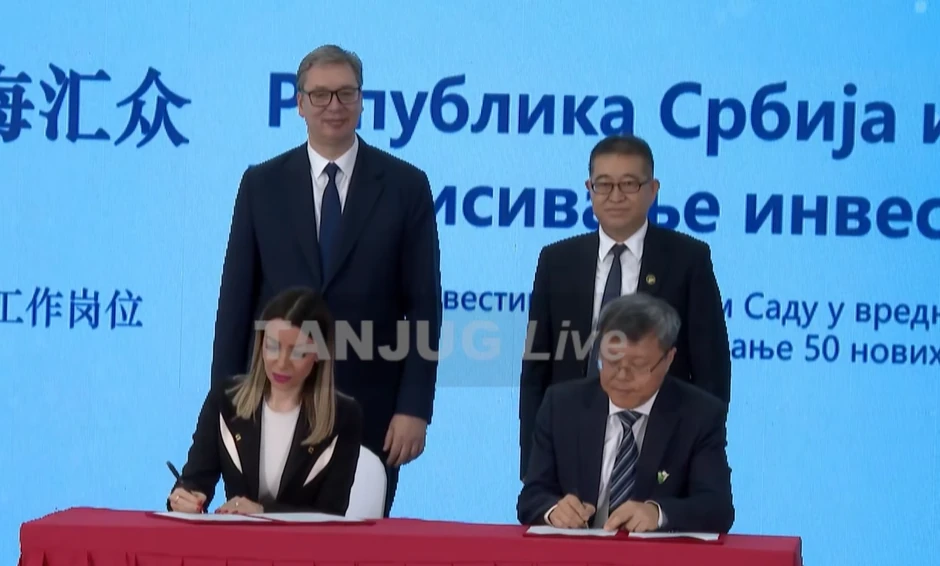 Potpisivanje sporazuma u Kini za nova radna mesta u Novom Sadu