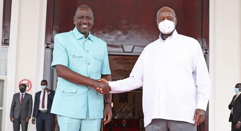 President William Ruto visited State House in Uganda on Sunday, August 13 to hold talks with his Ugandan counterpart, President Yoweri Museveni.