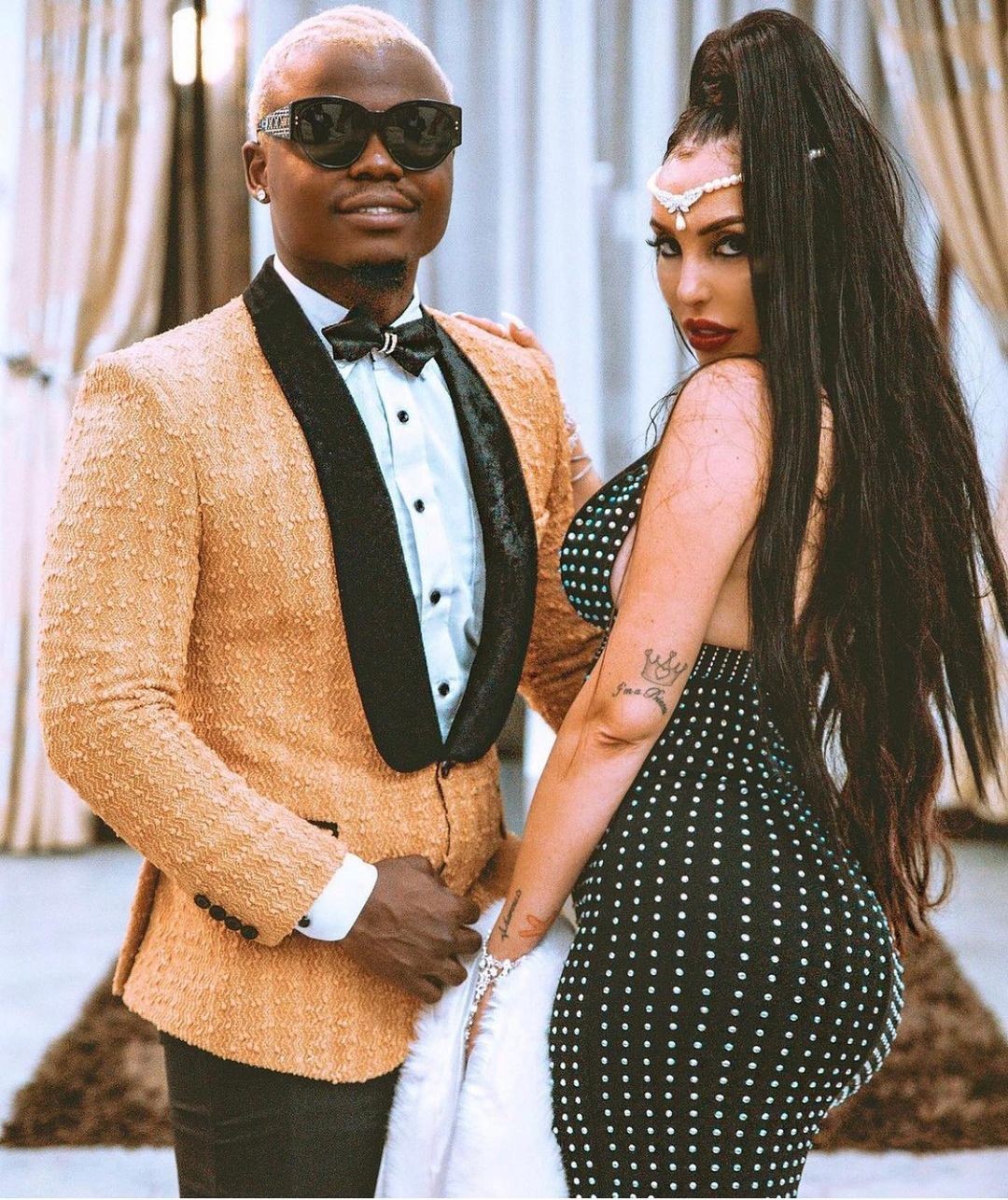 Harmonize and his ex-wife Sarah