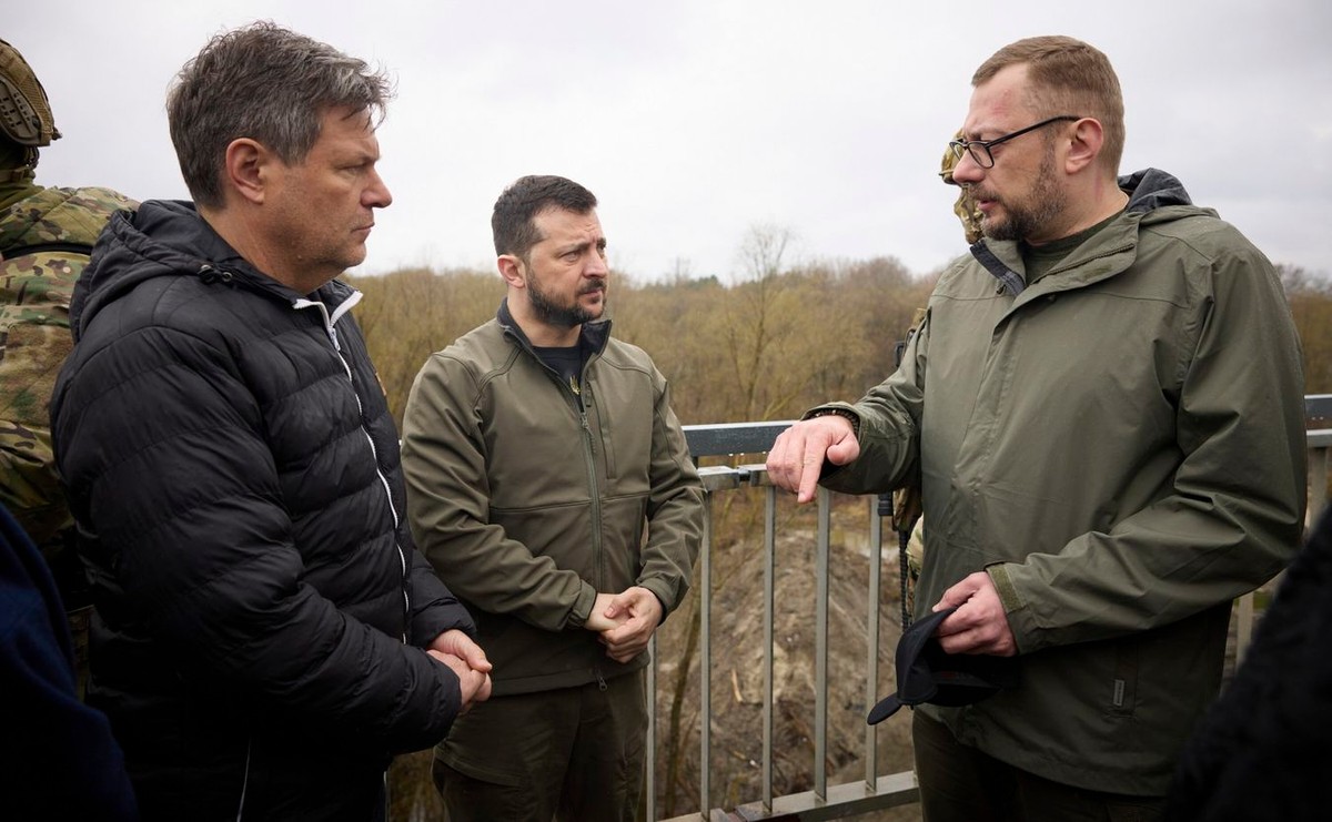Wołodymyr Zelensky i Robert Habeck