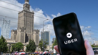 uber Warszawa Polska aplikacja taksówka