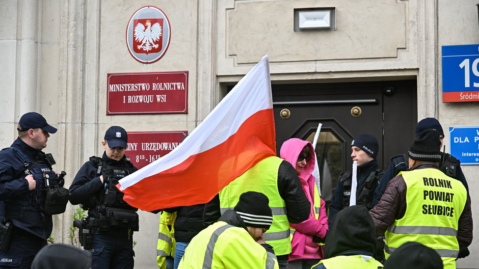 Strajk okupacyjny rolników w Ministerstwie Rolnictwa