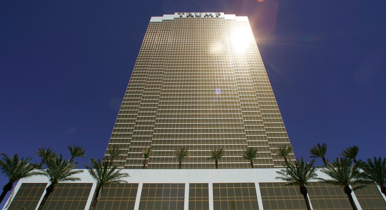 A view of The Trump International Hotel & Tower Las Vegas during its official opening in Las Vegas in 2008.