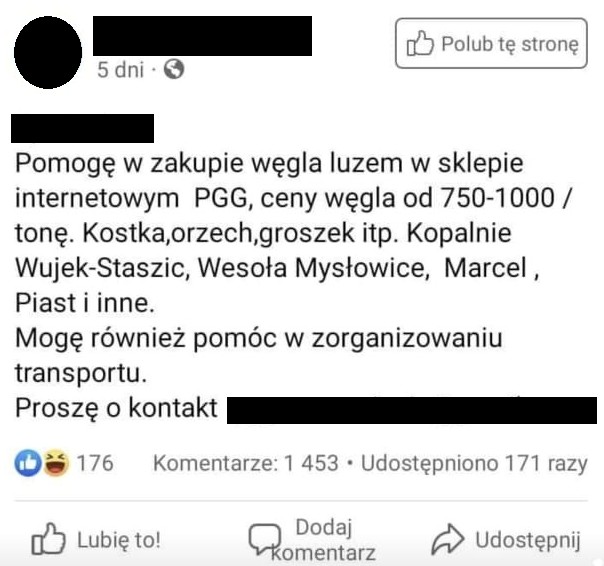  Jeden z pośredników reklamujący się w sieci