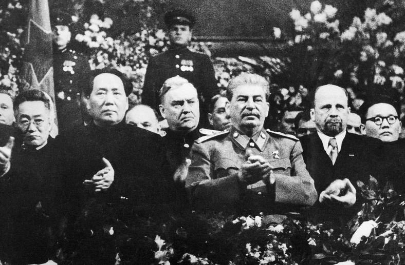 Mao w Moskwie podczas obchodów 70. urodzin Stalina