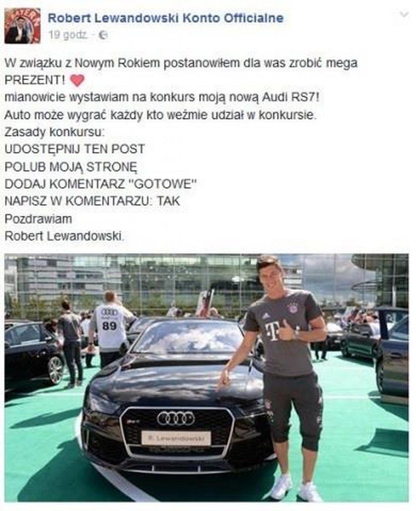 Lewandowski i auto