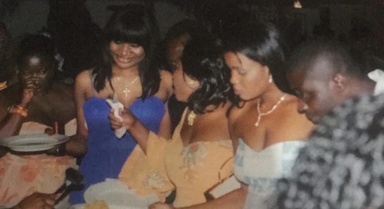 Sandra Ankobia and others at Luckie Lwason's wedding