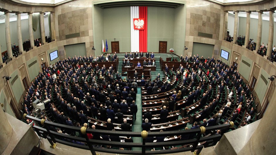 Zgromadzenie posłów i senatorów/ Źródło: Senat Rzeczypospolitej Polskiej