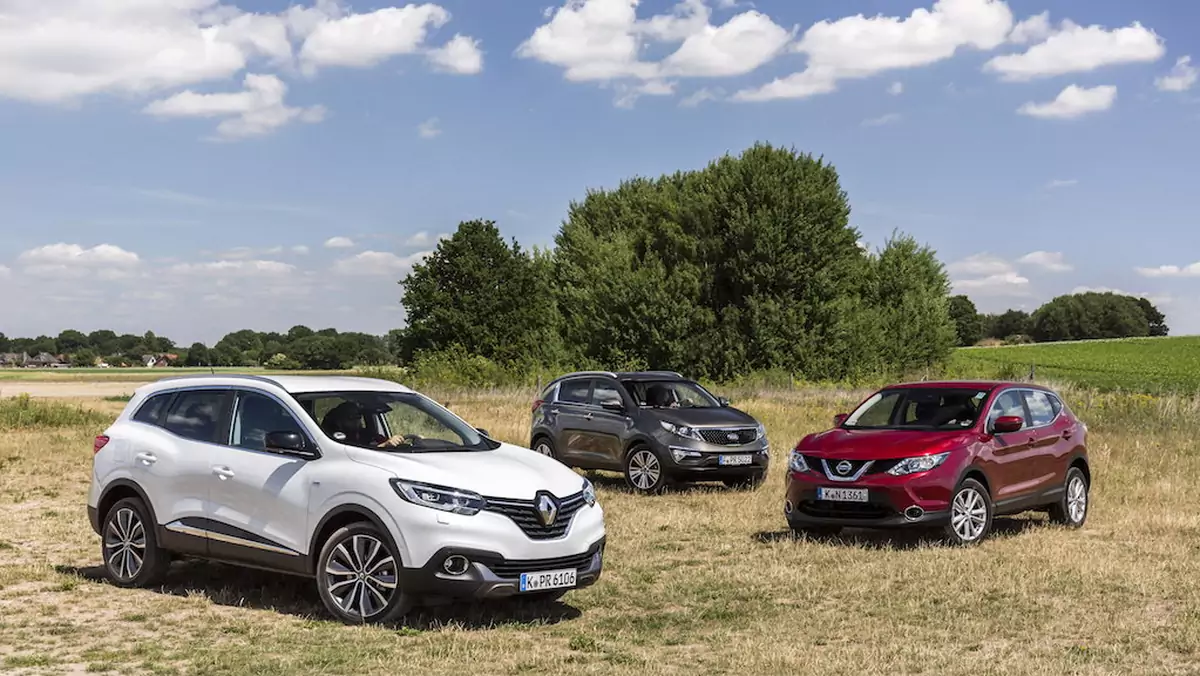 Kia Sportage, Nissan Qashqai, Renault Kadjar