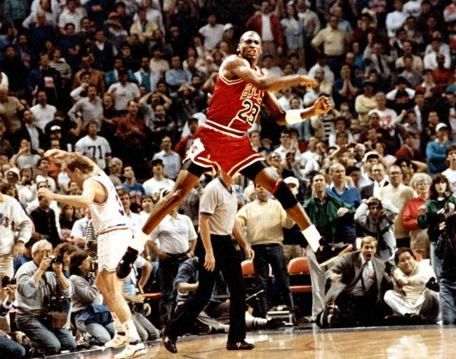 Michael Jordan w maju 1989 roku, jako gracz Chicago Bulls.