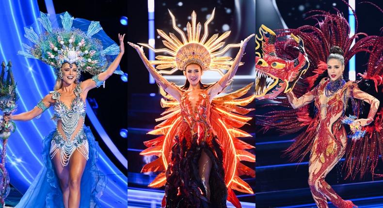 Contestants wore bold ensembles at the 2023 Miss Universe national costume contest.Courtesy of Miss Universe