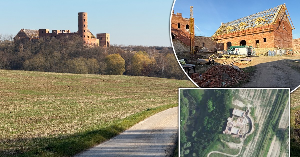 Wielki zamek w środku pól. Kim jest człowiek, który go buduje?