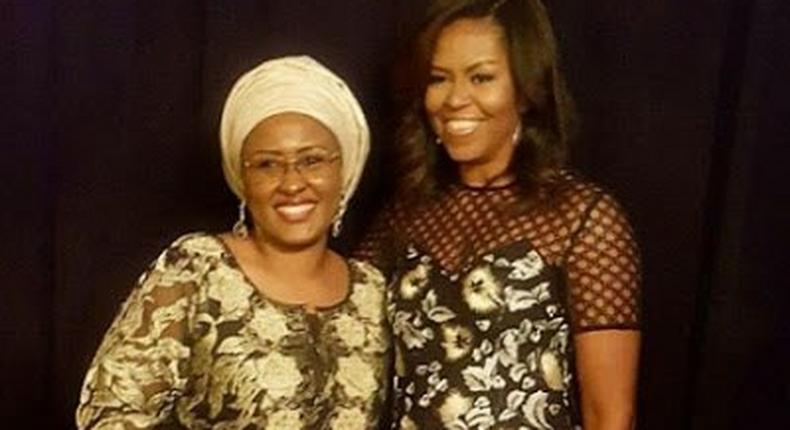 Aisha Buhari and Michelle Obama 