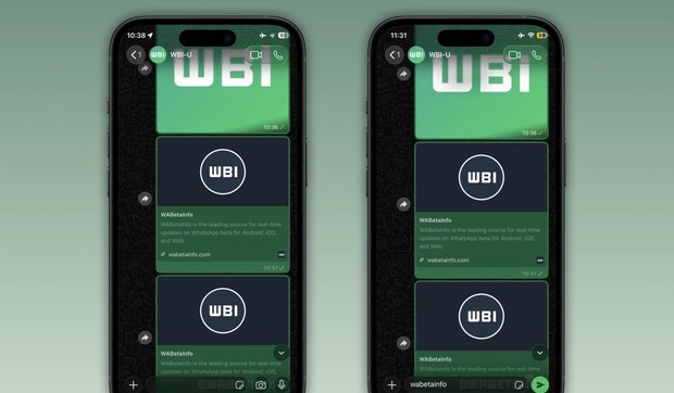 WhatsApp dizajn
