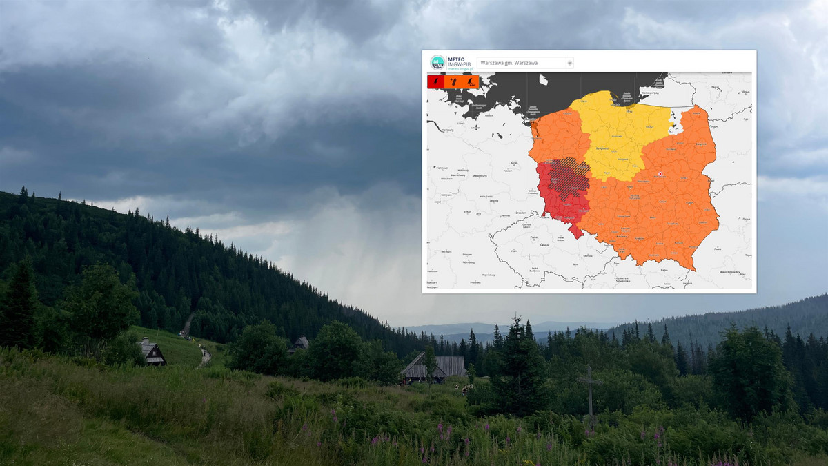 Burze idą przez Polskę. IMGW powiększył obszar ostrzeżeń. Prognoza na weekend dla regionów