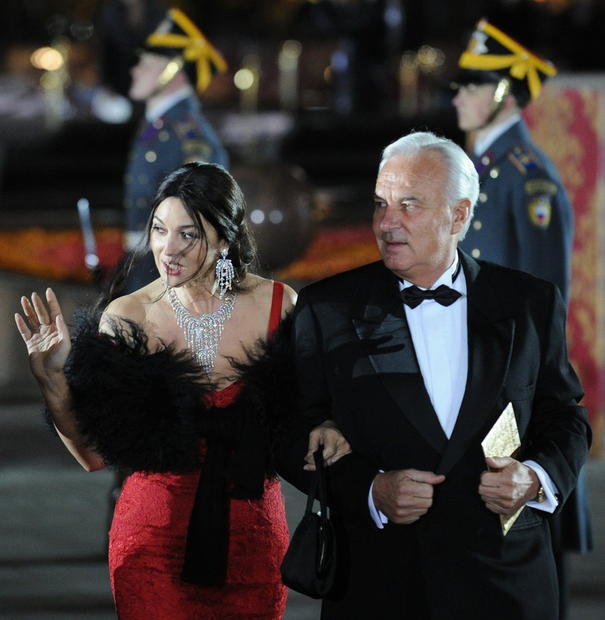 Glumica Monika Beluči sa prijateljem