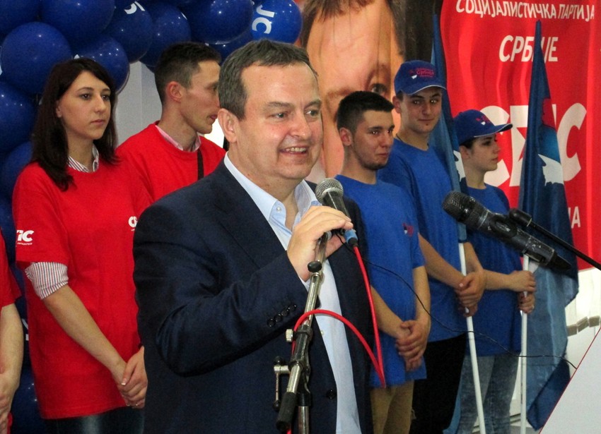 Ivica Dačić na skupu u Loznici