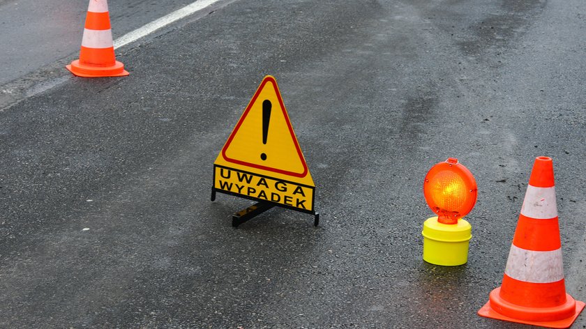 Wypadek na autostradzie A4.