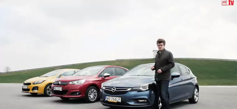 Kia cee’d kontra Opel Astra i Citroen C4 - czy kompakty z małymi silnikami mają sens?