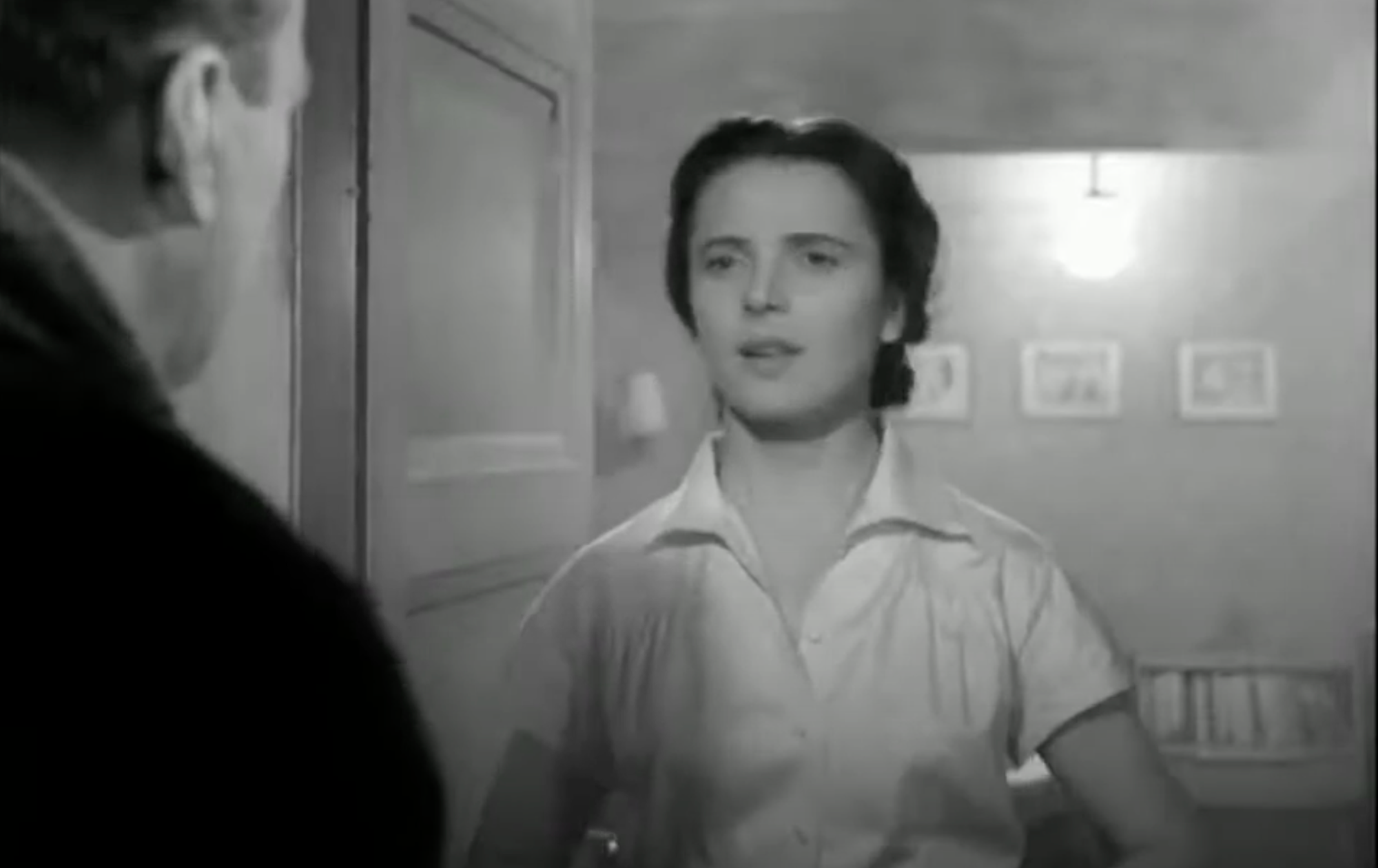 Česká herečka Blažena Holišová vo filme Škola otců.