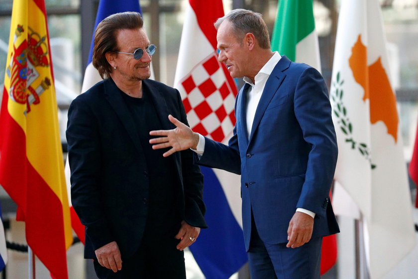Bono i Donald Tusk