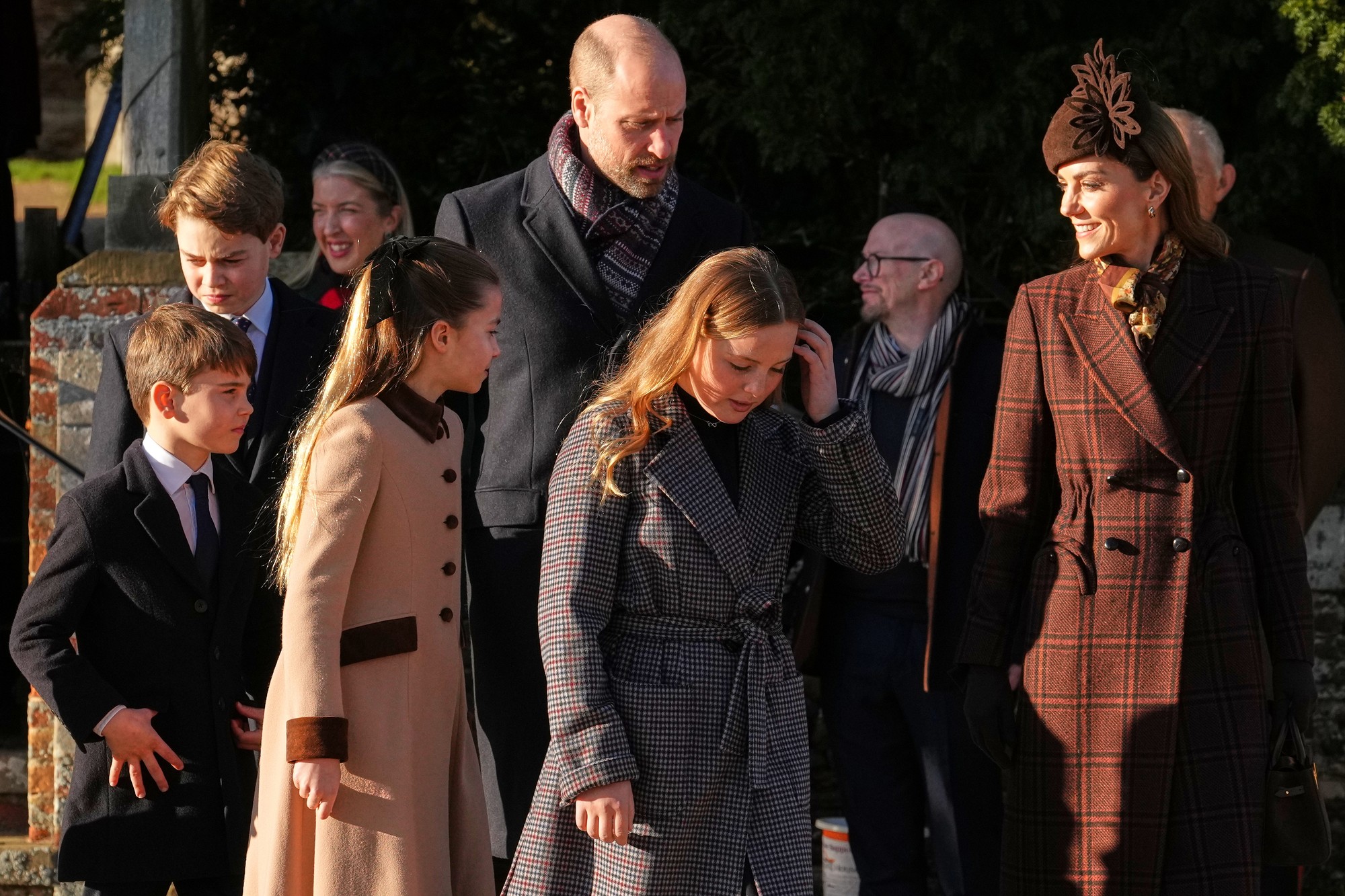 Princ William a princezná Kate s rodinou.