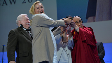 Warszawa: Sharon Stone odebrała Nagrodę Pokoju