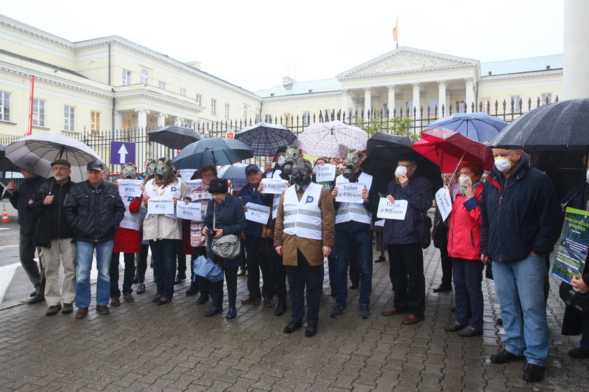 Protest mieszkańców Ursynowa