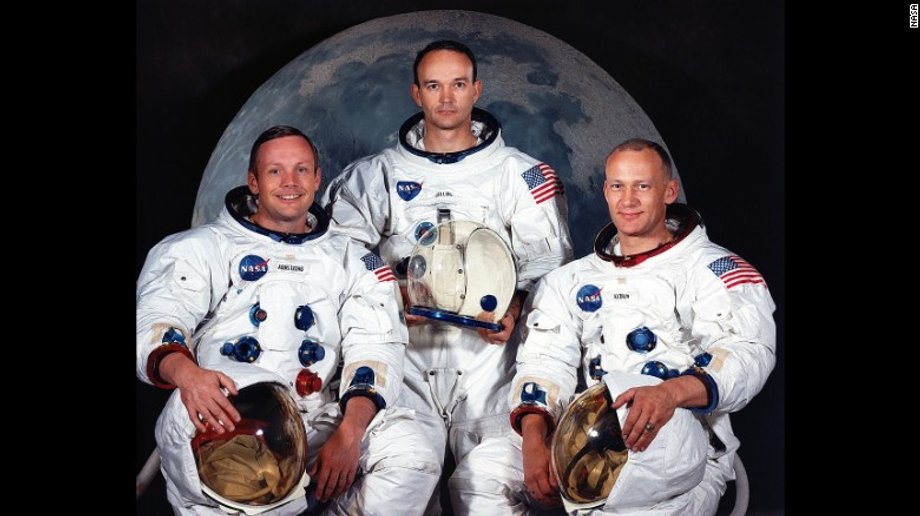 Załoga misji Apollo 11: Neil Armstrong, Michael Collins i Buzz Aldrin