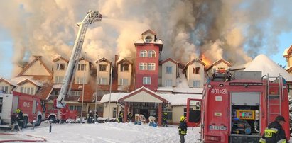 Gigantyczny pożar hotelu w Augustowie. Ewakuowano 50 osób. Co tam robiły w czasie epidemii?