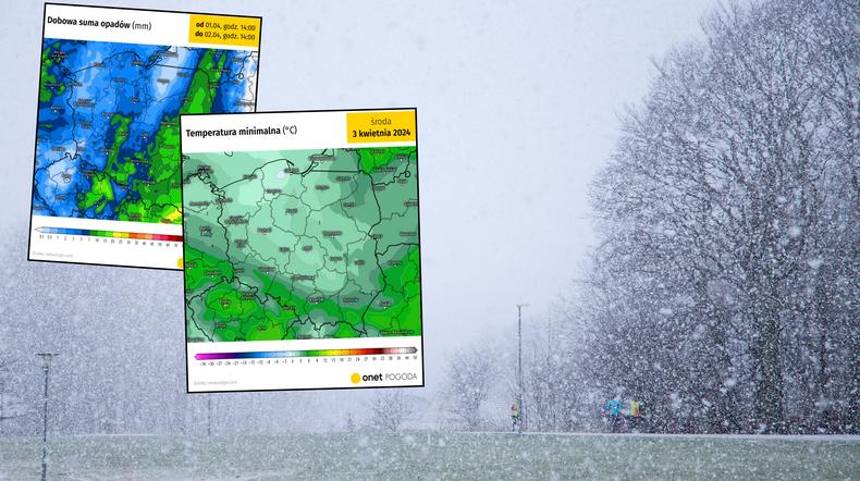 Nagła zmiana pogody po świętach. Wróci chłód, a nawet śnieg (mapy: meteologix.com)