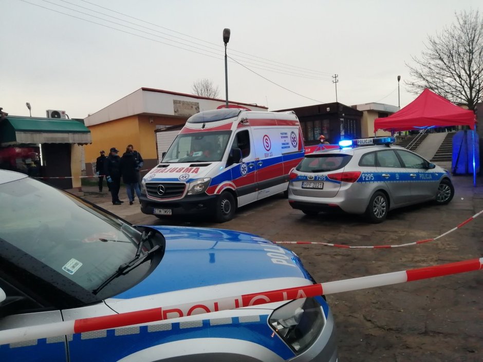 Miejsce tragedii w Brzezinach