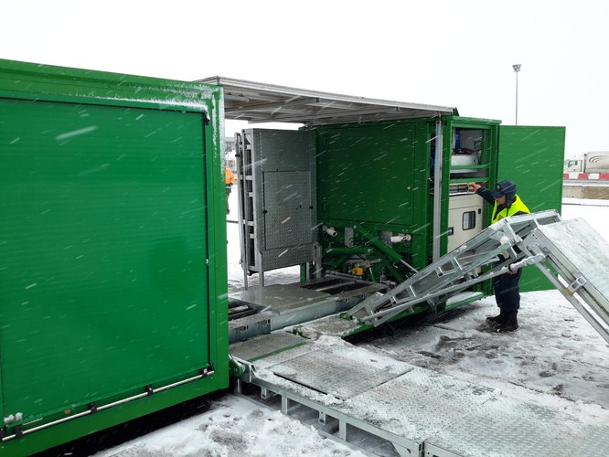 Mobilna stacja diagnostyczna Wojewódzkiego Inspektoratu Transportu Drogowego we Wrocławiu