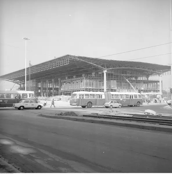 Warszawa Centralna w okresie budowy