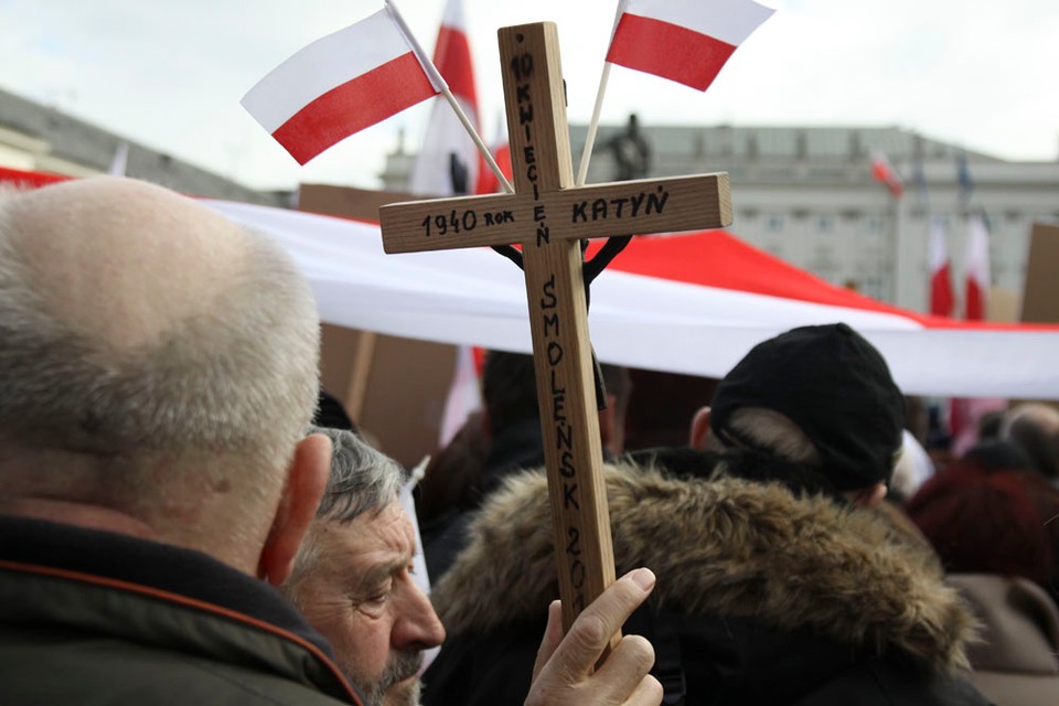 Tłum przed Pałacem Prezydenckim, fot.Paweł Lewandowski