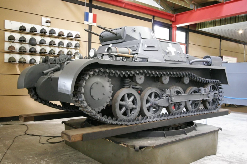 Panzerkampfwagen I Ausf. A znajdujący się w Deutches Panzermuseum w Munster