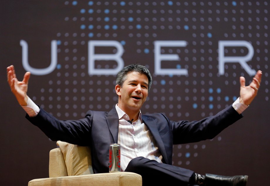 Travis Kalanick, założyciel i prezes Ubera, wycenianego obecnia na 62,5 mld dol.