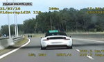 Rajd białego porsche. Pędził 250 km/h FILM