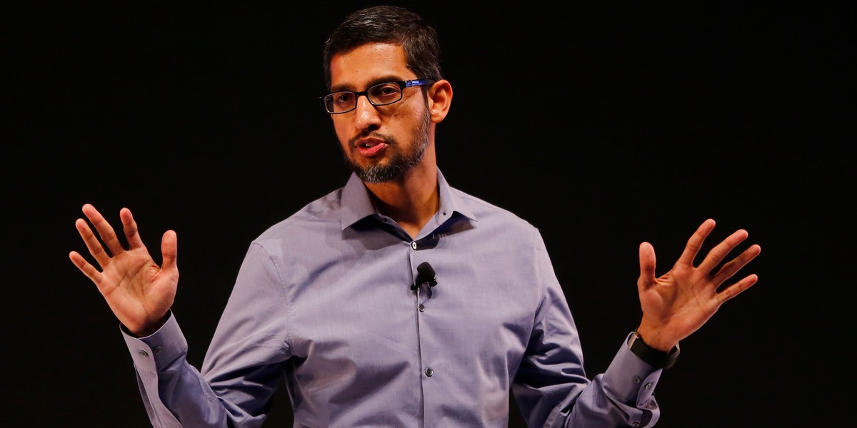 CEO Google Sundar Pichai zarobił w 2015 ponad 100 mln dolarów