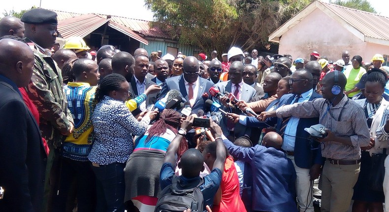 Education CS George Magoha closes Precious Talents School for 4 days following collapse of classroom that killed 7 pupils