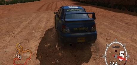 Screen z gry "Sega Rally"