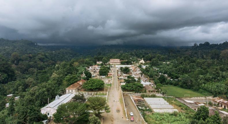 Once cocoa was shipped out to the world from Agostinho Neto, a plantation in Sao Tome and Principe, but now it lies abandoned