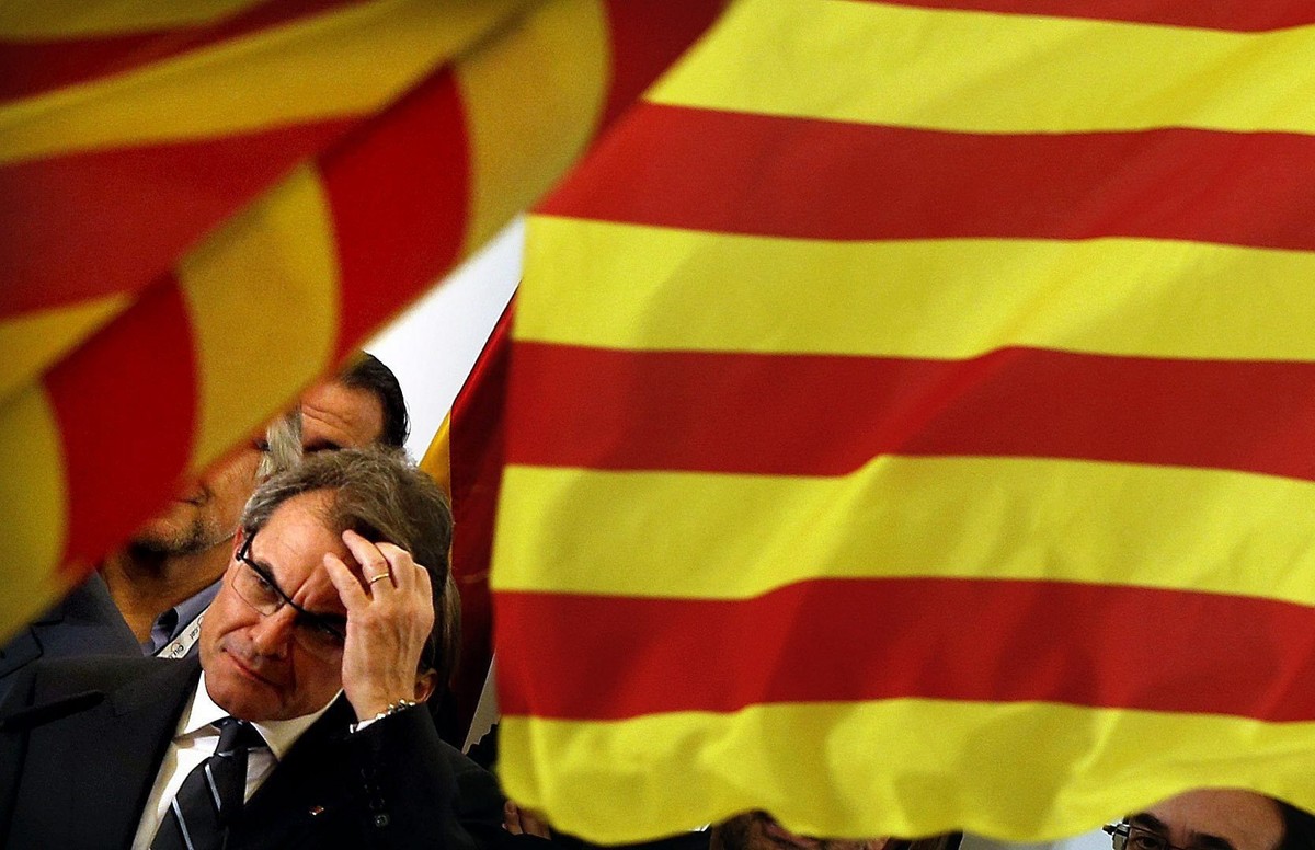 Artur Mas z partii CIU po wyborach w Katalonii