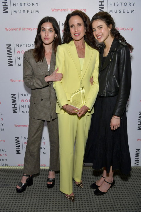 Foreign stars and their daughters: Andie MacDowell and Margaret Qualley and Rainey Qualley