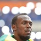 Usain Bolt podczas Mistrzostw Świata w Lekkoatletyce w Moskwie 