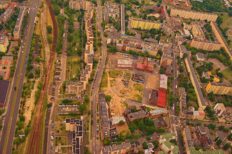 Warszawa z lotu ptaka