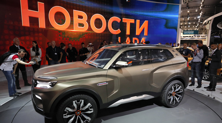 A képen: A Lada 4x4 Vision tanulmányautó a Moszkvai Nemzetközi Autószalon nyitónapján, 2018. augusztus 29-én. / Fotó: MTI/EPA/Jurij Kocsetkovl