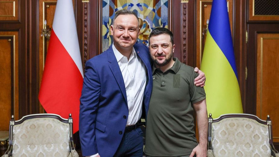 Andrzej Duda i Wołodymyr Zełenski w Kijowie, fot Kancelaria Prezydenta/Twitter